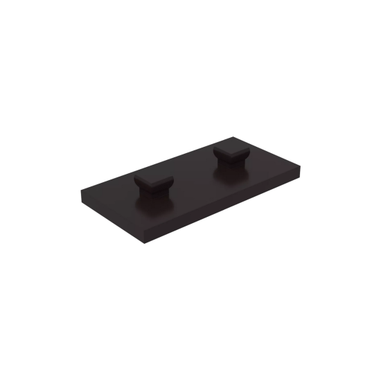 Mounting Plate With Peg 15 X 30 Zwart