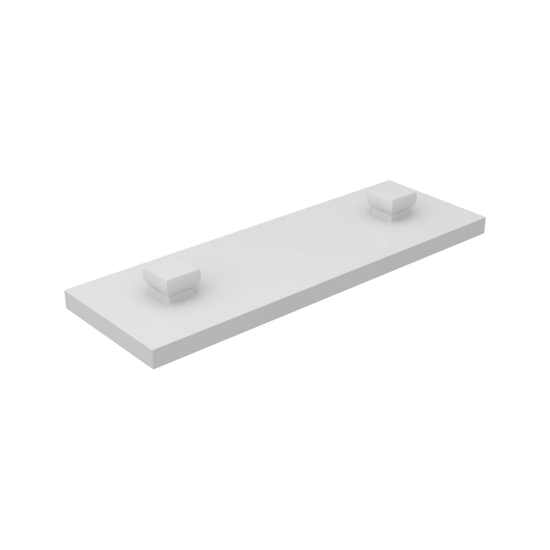 Mounting Plate With Peg 15 X 45 Grijswit