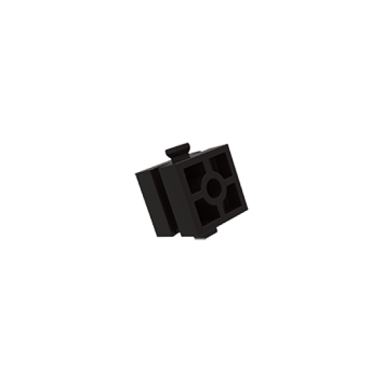 Building Block With Bore Black Building Block With Bore Black