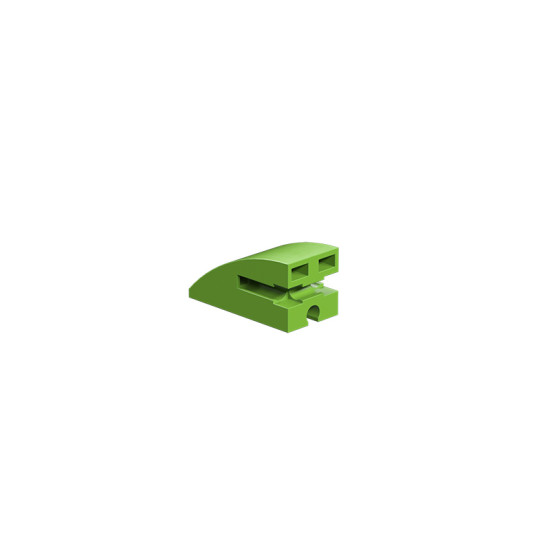 Building block 15x30 round green Building block 15x30 round green