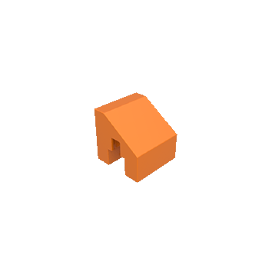 Afgeschuind blok 15 oranje Afgeschuind blok 15 oranje