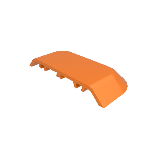 Helft van dak oranje Helft van dak oranje