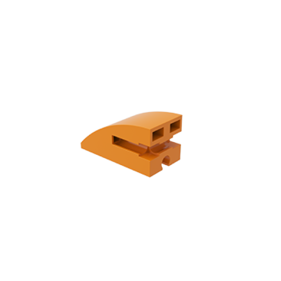 Bouwblok 15x30 rond oranje