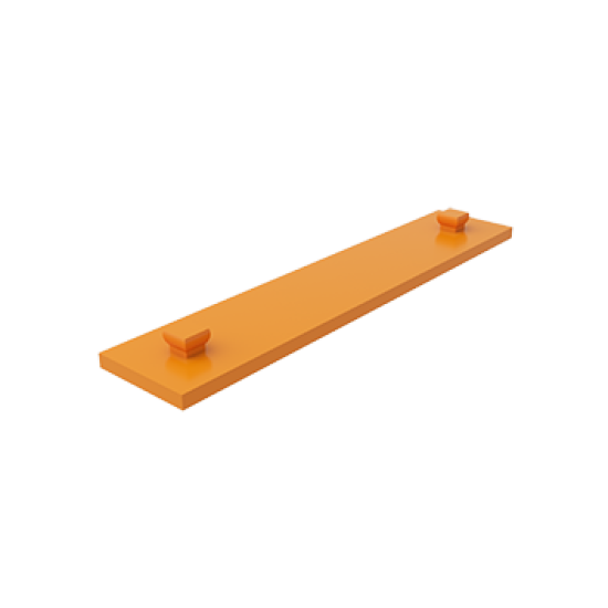 Bouwplaat 15x75 oranje