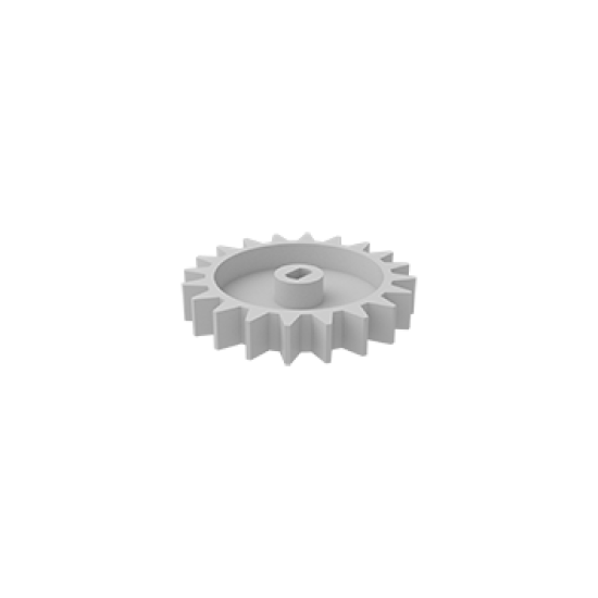 Vergrendelbare tandwiel zilver