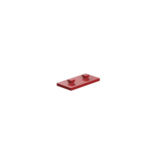 Mounting Plate With Peg 15 X 30 Red Mounting Plate With Peg 15 X 30 Red