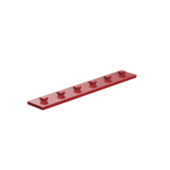 Mounting Plate With Peg 15 X 90 Red Mounting Plate With Peg 15 X 90 Red