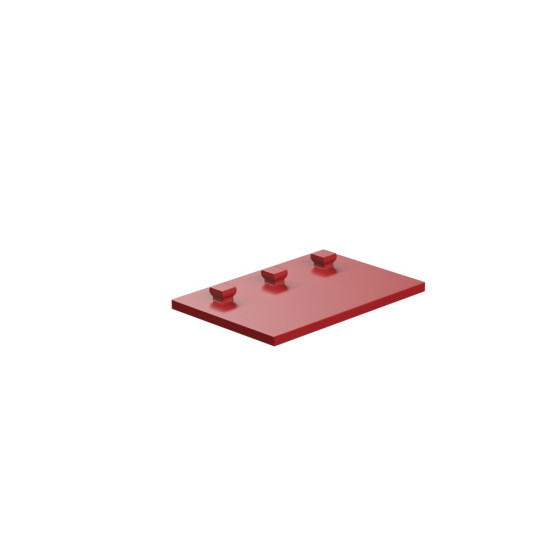Mounting Plate With Peg 30 X 45 Red Mounting Plate With Peg 30 X 45 Red