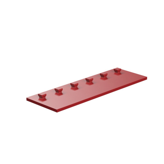 Mounting Plate With Peg 30 X 90 Red Mounting Plate With Peg 30 X 90 Red