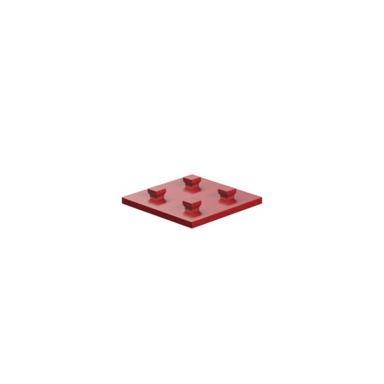 Mounting Plate With Peg 30 X 30 Red Mounting Plate With Peg 30 X 30 Red